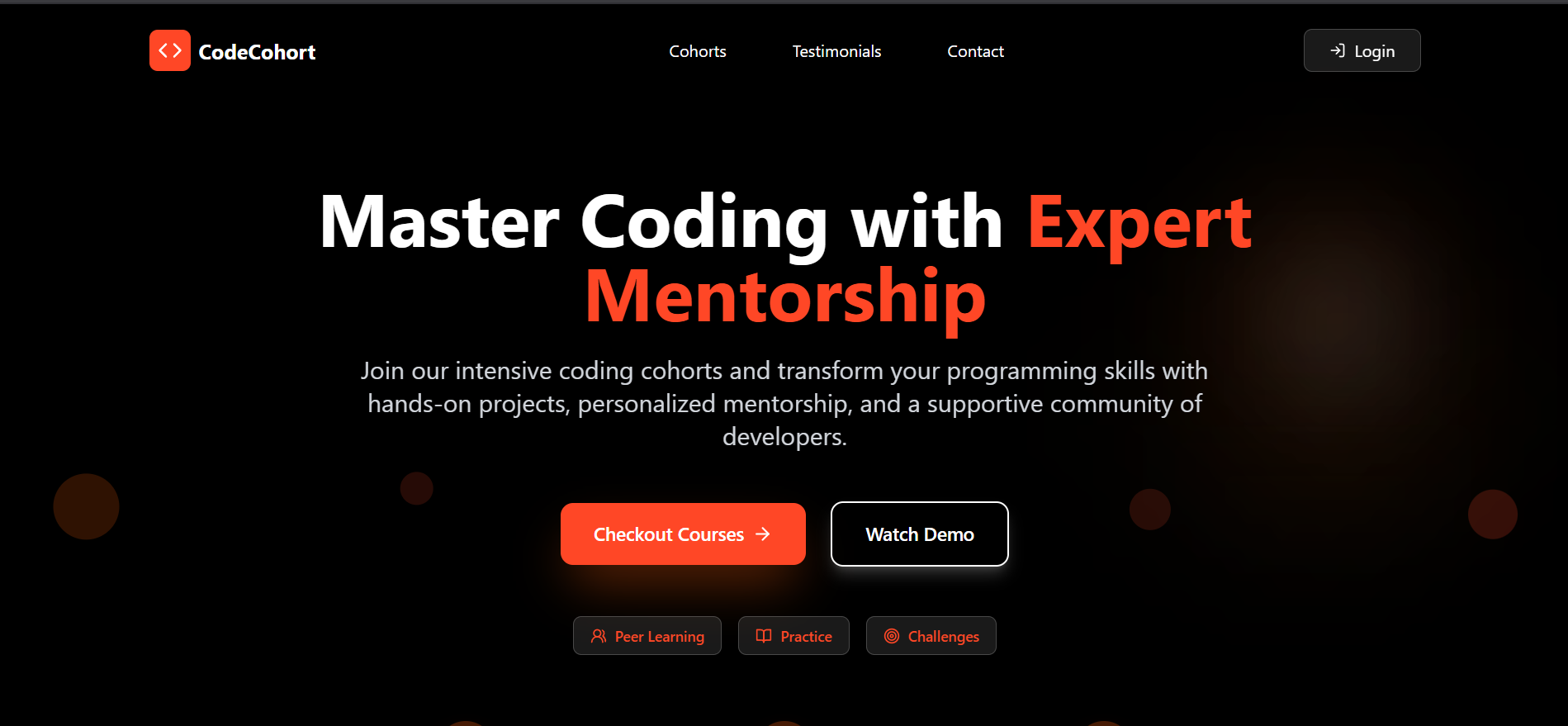 Code-Cohort[Landing Page]